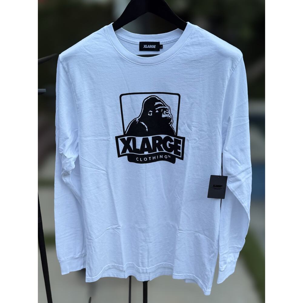 XLARGE OG Gorilla Logo Long Sleeve T Shirt White Large NWT Streetwear Tee - Picture 3 of 5